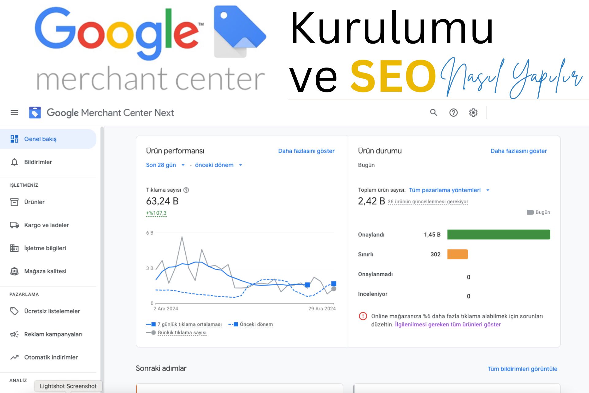 Google Merchant Center Kurulumu SEO İpuçları